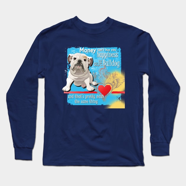 Adopt a  Bulldog Long Sleeve T-Shirt by collaraddict